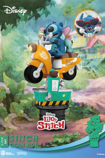 Beast Kingdom Disney Stitch Coin Ride D-Stage PVC Diorama 16 cm – Foto 1