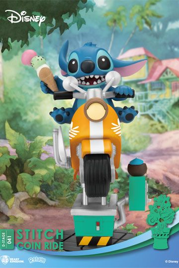 Beast Kingdom Disney Stitch Coin Ride D-Stage PVC Diorama 16 cm – Foto 4