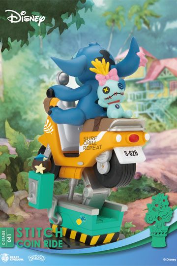 Beast Kingdom Disney Stitch Coin Ride D-Stage PVC Diorama 16 cm – Foto 6