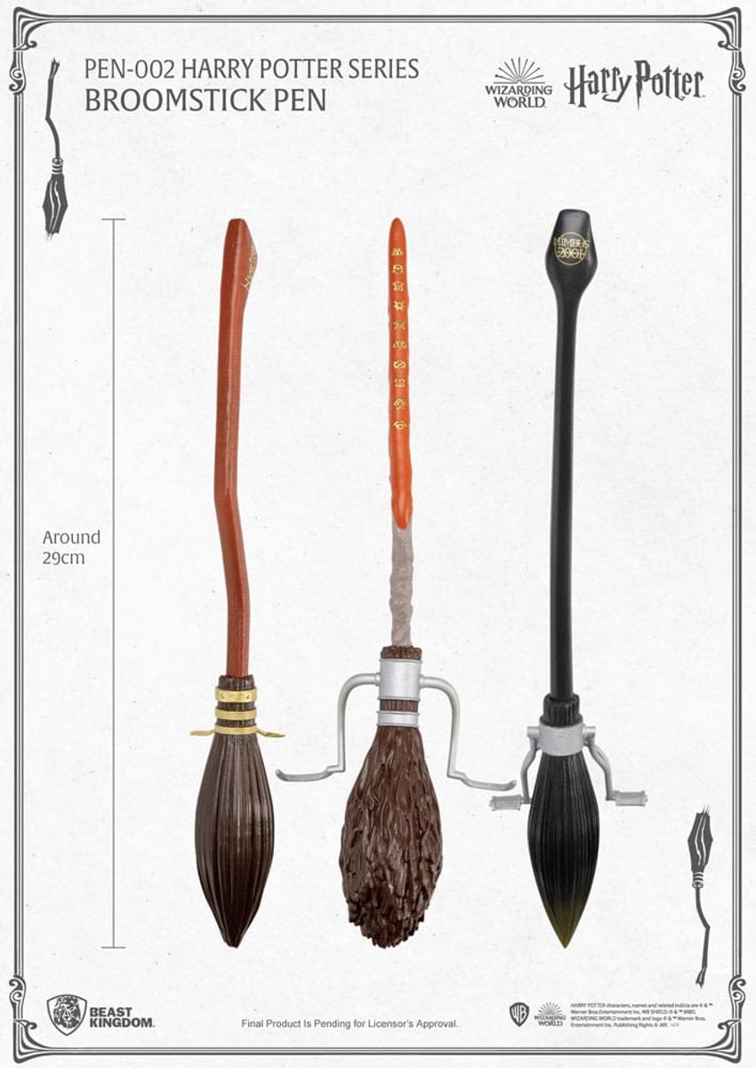 Beast Kingdom Harry Potter Firebolt Bezemsteel Balpen 29 cm – Foto 3