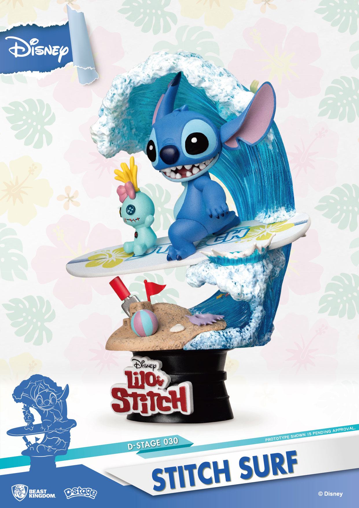 Disney Stitch Surf D-Stage PVC Diorama 15 cm – Foto 1
