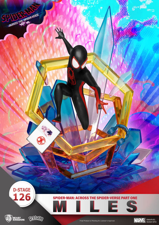 Beast Kingdom Marvel Spider-Man: Across the Spider-Verse Miles Morales D-Stage PVC Diorama 15 cm – Foto 1