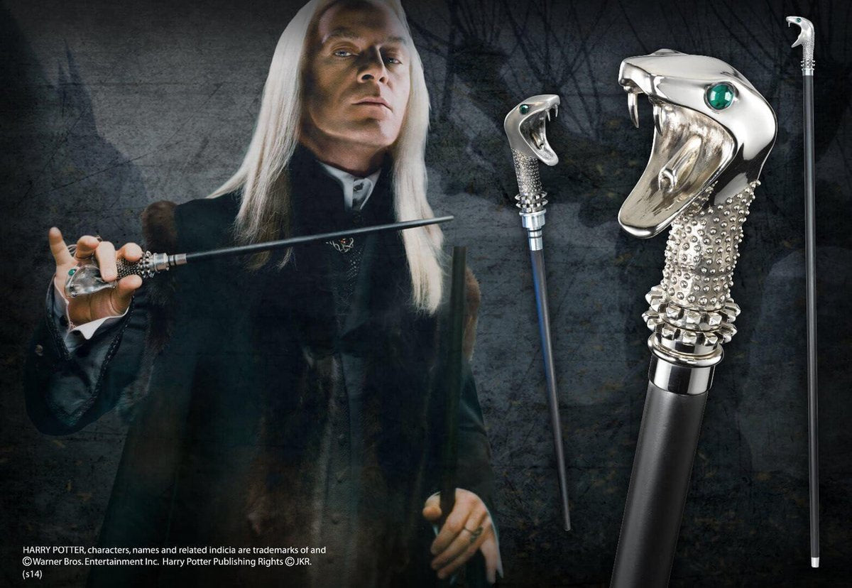 Noble Collection Harry Potter Lucius Malfoy Toverstaf - Replica met slangenkop, Foto: 2