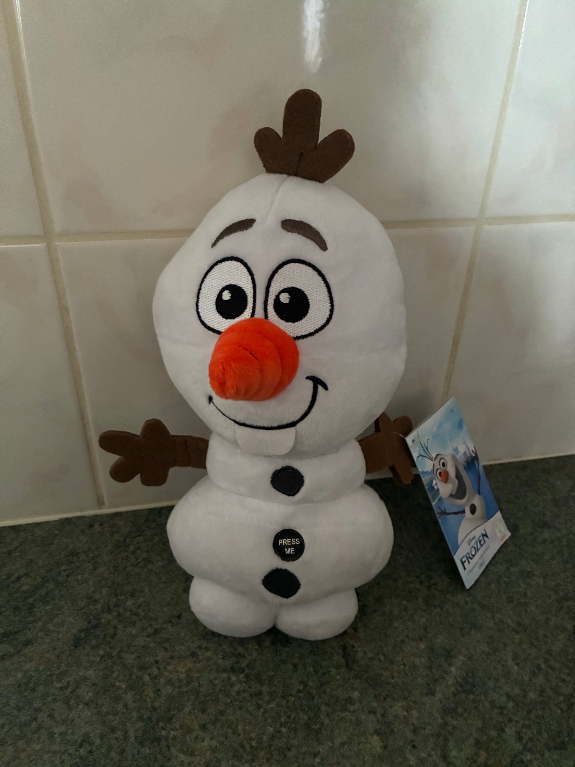Disney Frozen Knuffel Olaf Met Geluid, 25cm, Foto: 1