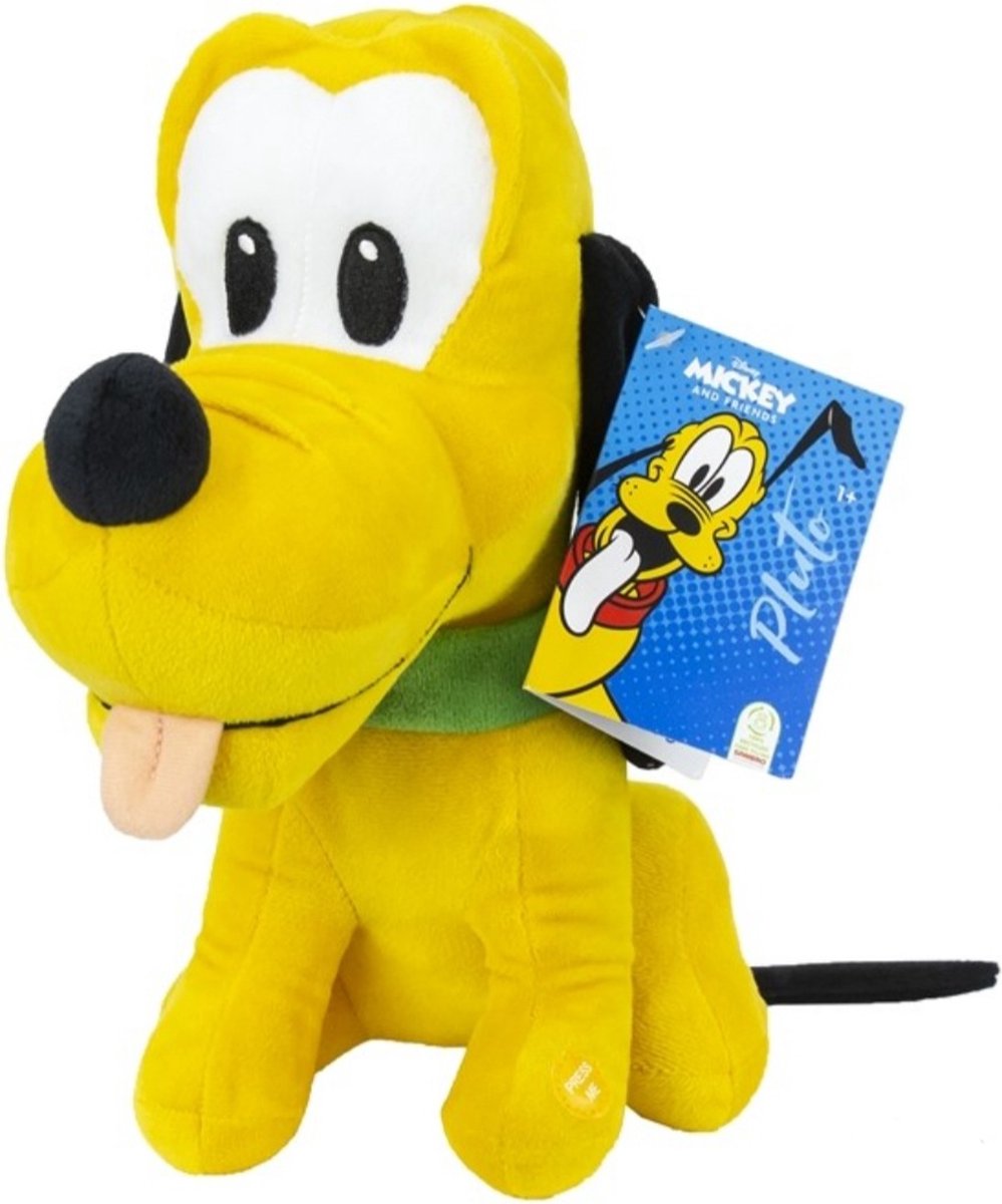 DISNEY PLUCHE PLUTO MET GELUID 28CM, Foto: 3