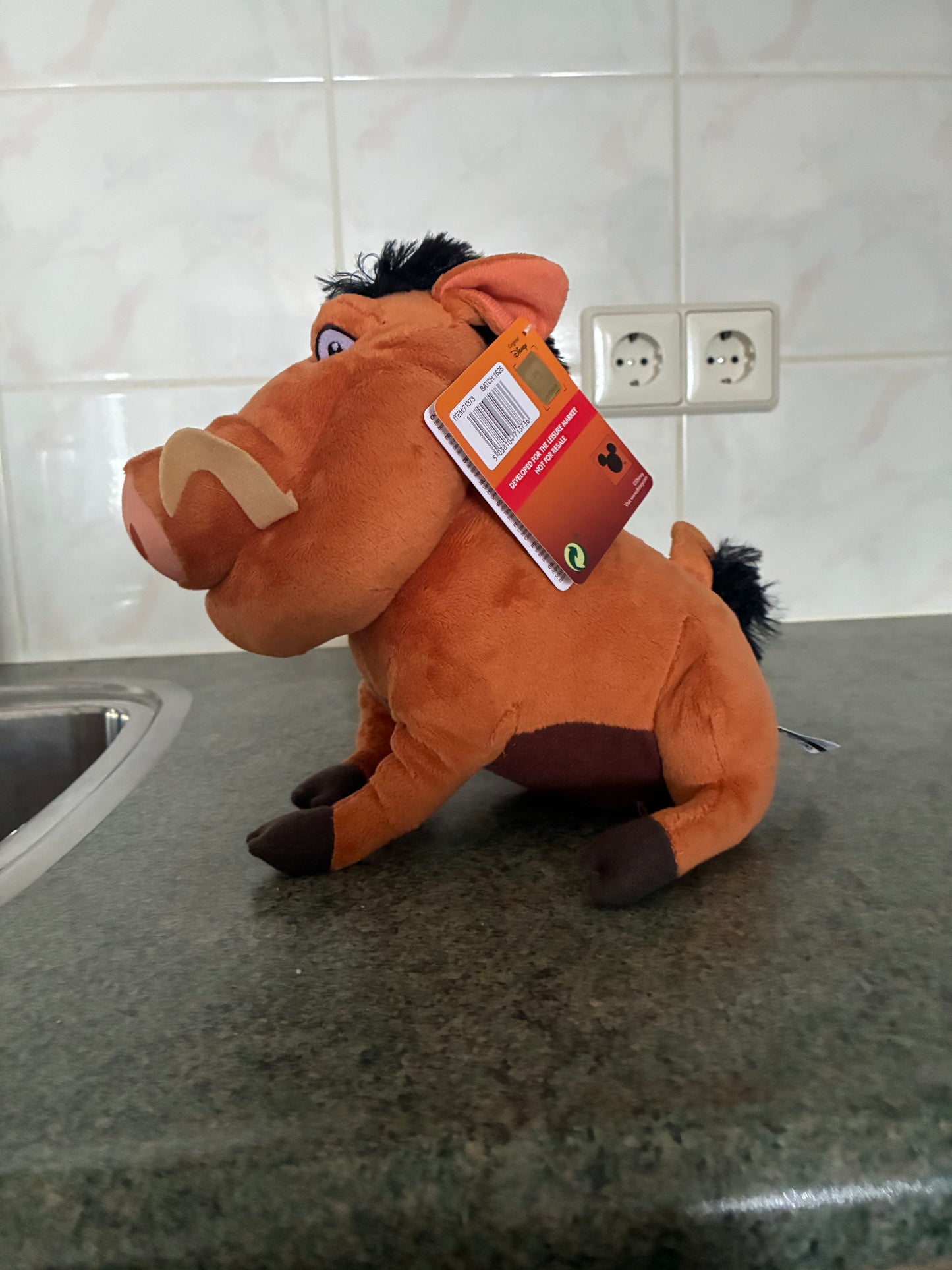 Disney Lion King Knuffel Pumba, 25cm, Foto: 1