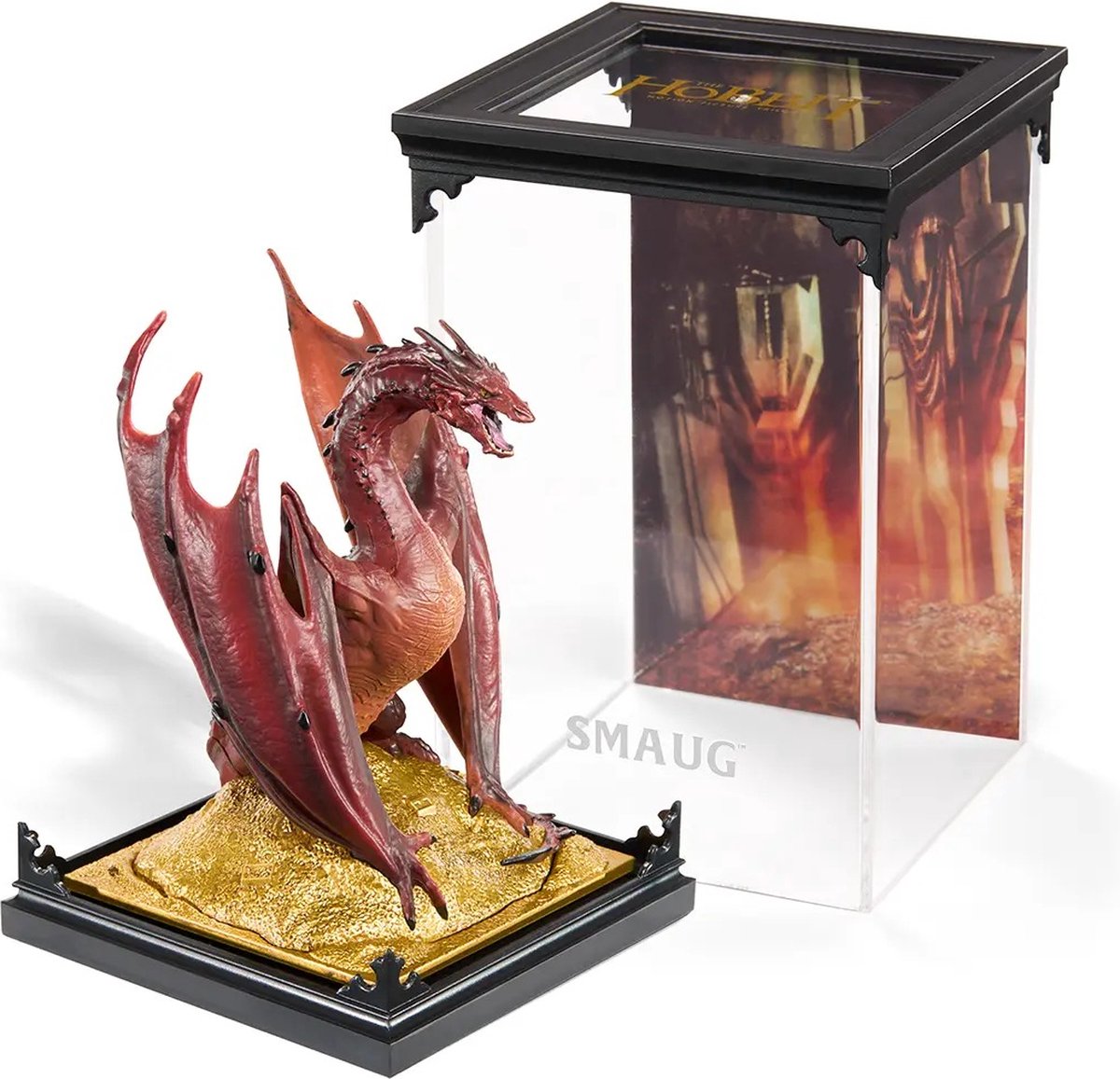 Noble Collection Lord of the Rings Diorama Figure Smaug 17 cm Beeld, Foto: 4