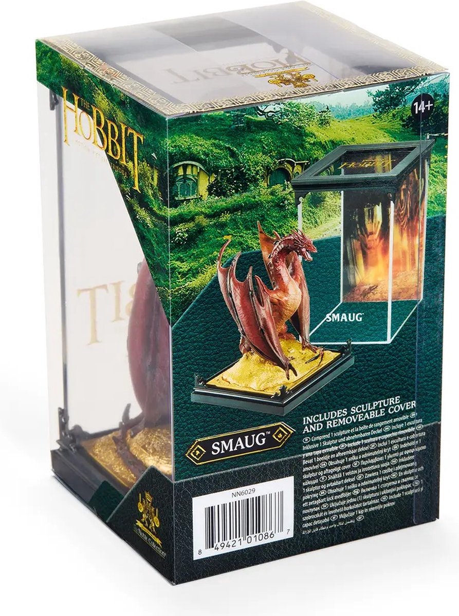 Noble Collection Lord of the Rings Diorama Figure Smaug 17 cm Beeld, Foto: 3