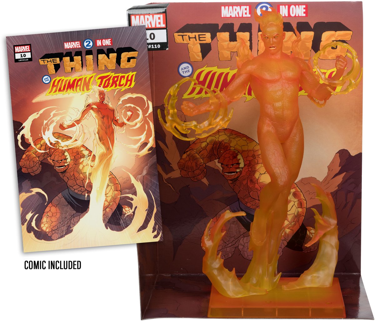 McFarlane Toys Marvel Human Torch Marvel 2-In-1 #10 PVC Standbeeld 1:6 29 cm – Foto 5
